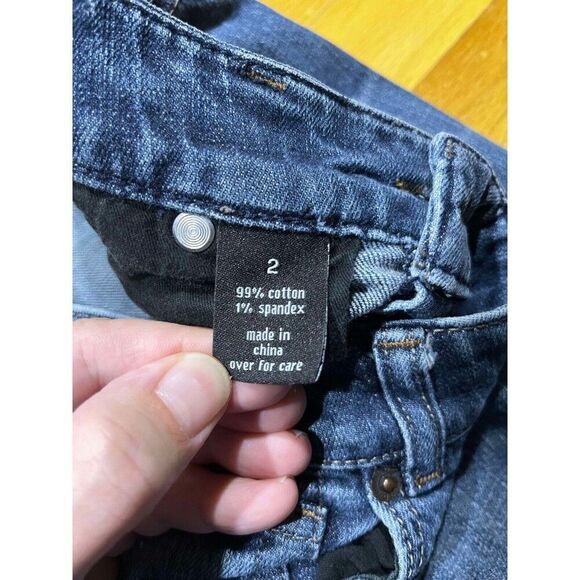 The Limited 312 Womens Denim Jeans Sz 2 Blue Skinny Mid Rise Denim Normcore - Picture 4 of 9
